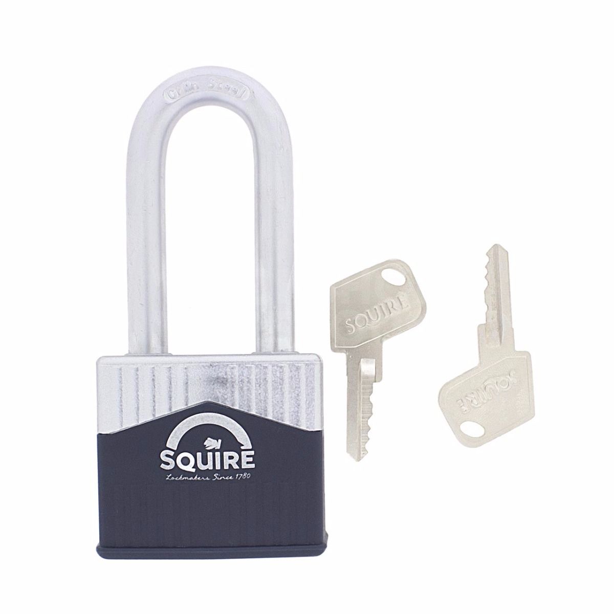 Dimensions Image: SQUIRE Warrior WAR55 - 63mm Long Shackle Padlock