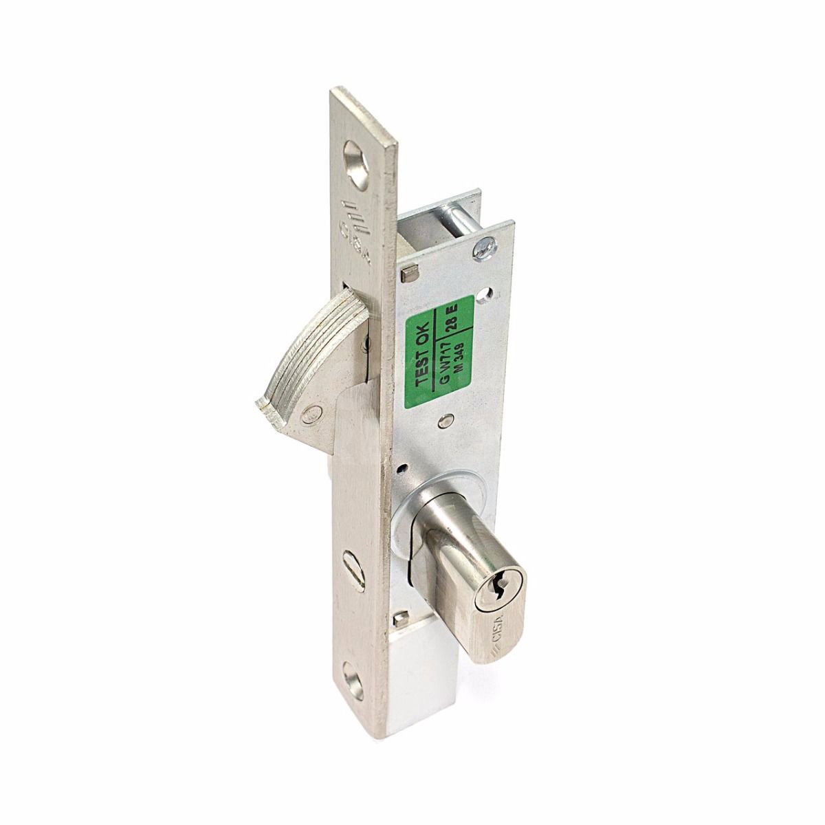 Gallery Image: Cisa 45010-16 Oval Sliding Door Lock