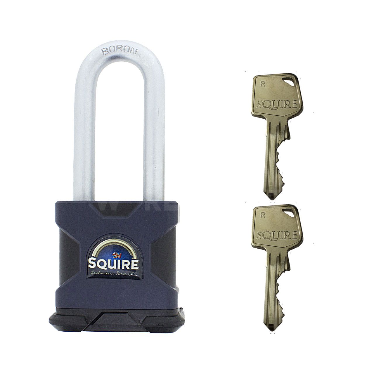 Dimensions Image: SQUIRE SS50S Stronghold® Long Shackle Padlock - Registered key Section