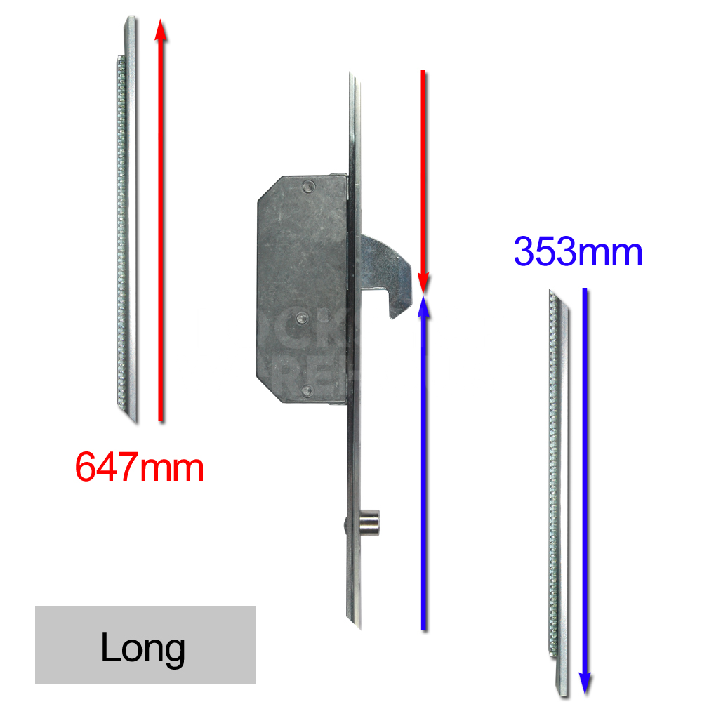 Asec Modular Repair Lock Extension Set 2 Hook & 2 Roller