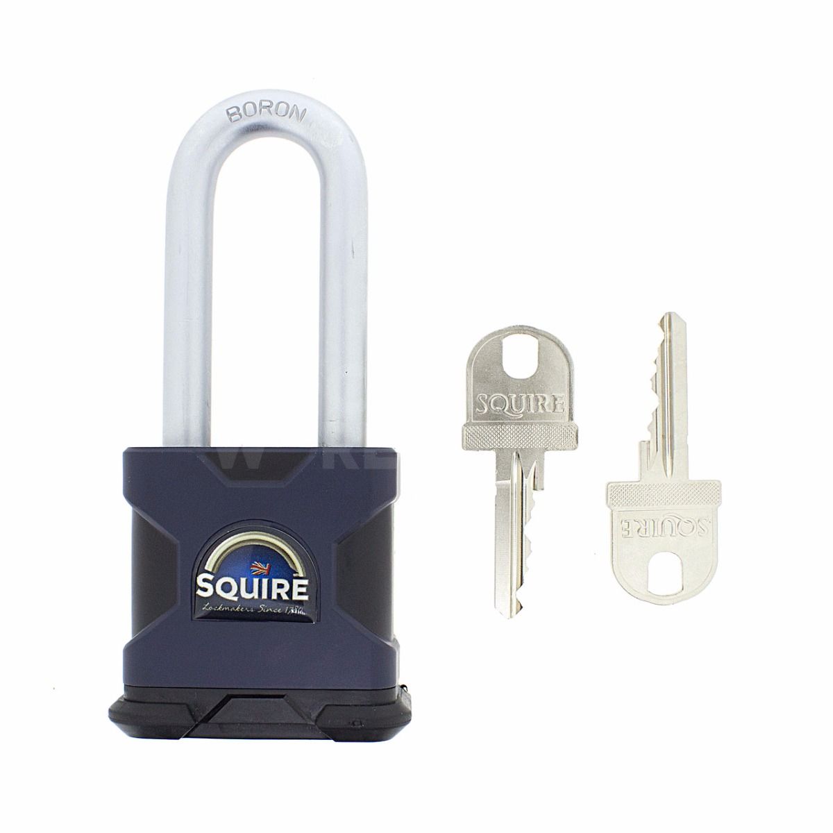 Dimensions Image: SQUIRE SS50S Stronghold® Long Shackle Padlock