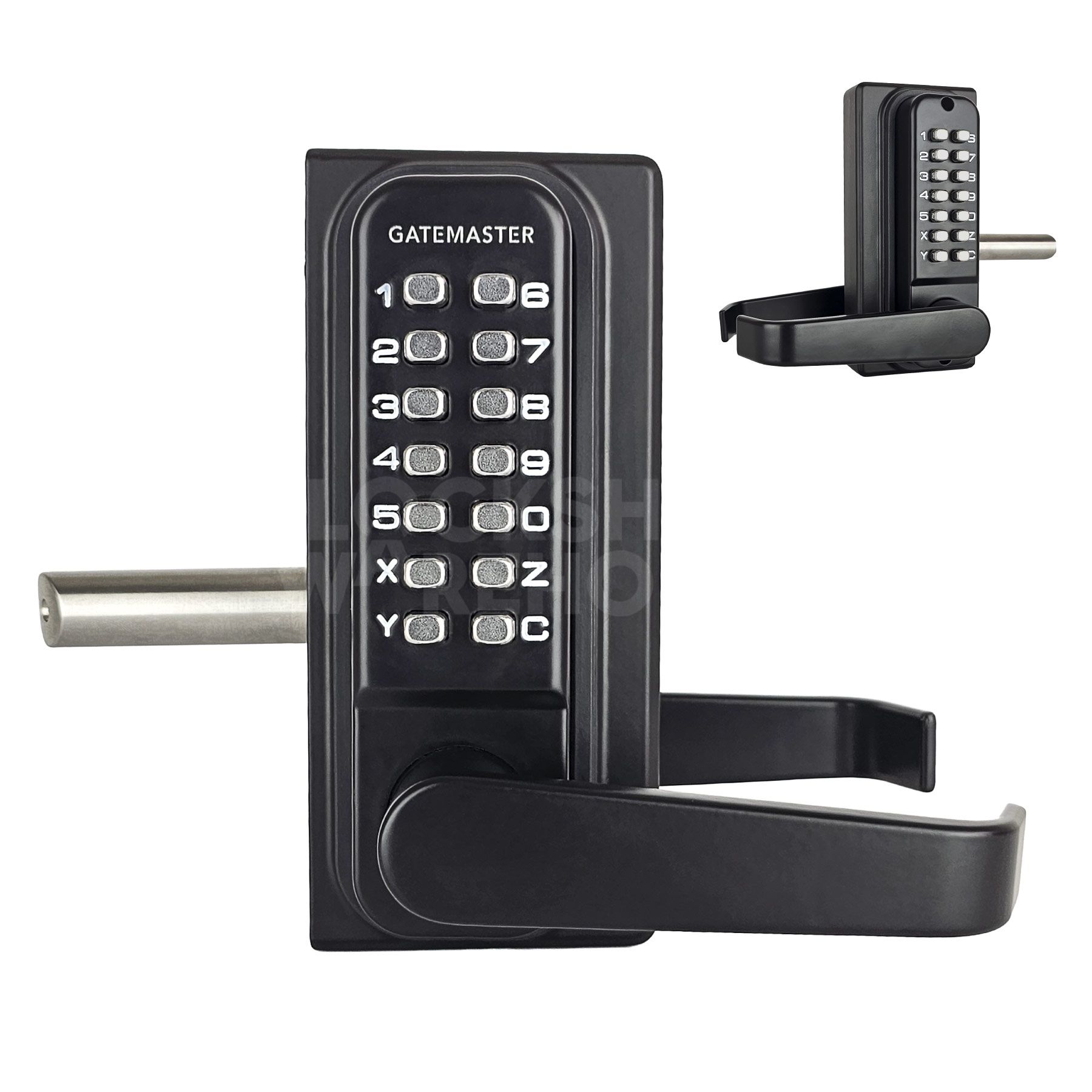 Gatemaster Superlock 2.0 Double-Sided Keypad Code Gate Lock with Lever Handles