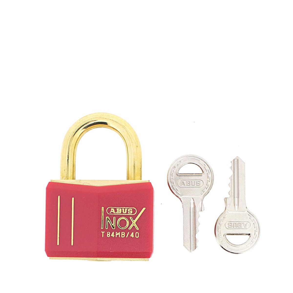 Gallery Image: ABUS T84 Inox Brass Padlock 40mm