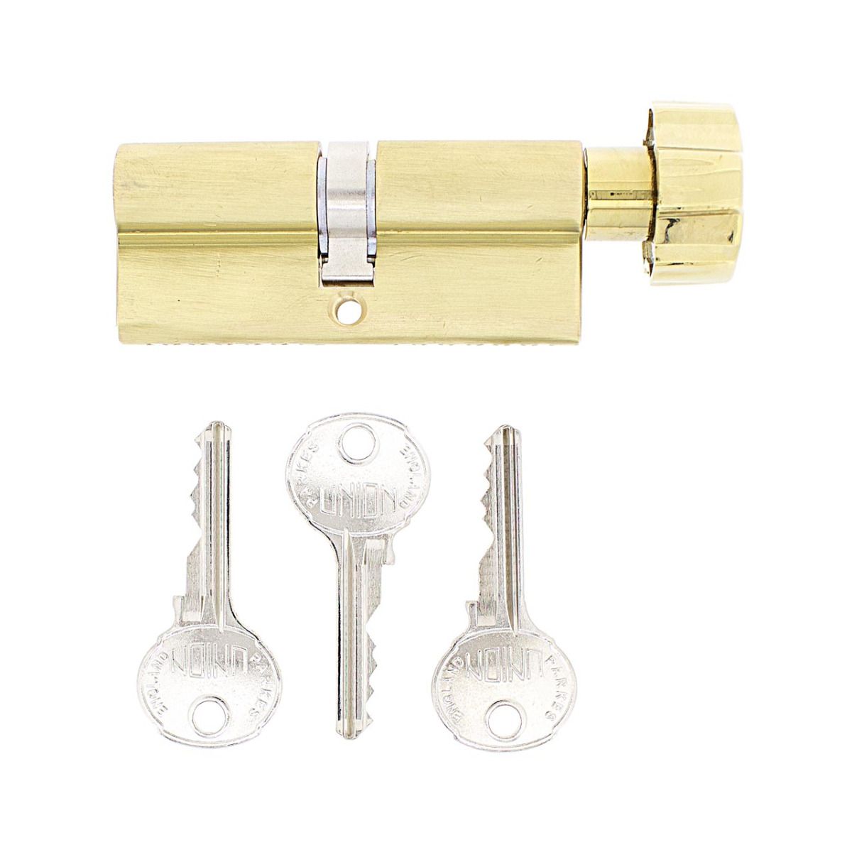 Dimensions Image: Union 2 x 19 Key and Turn Cylinder