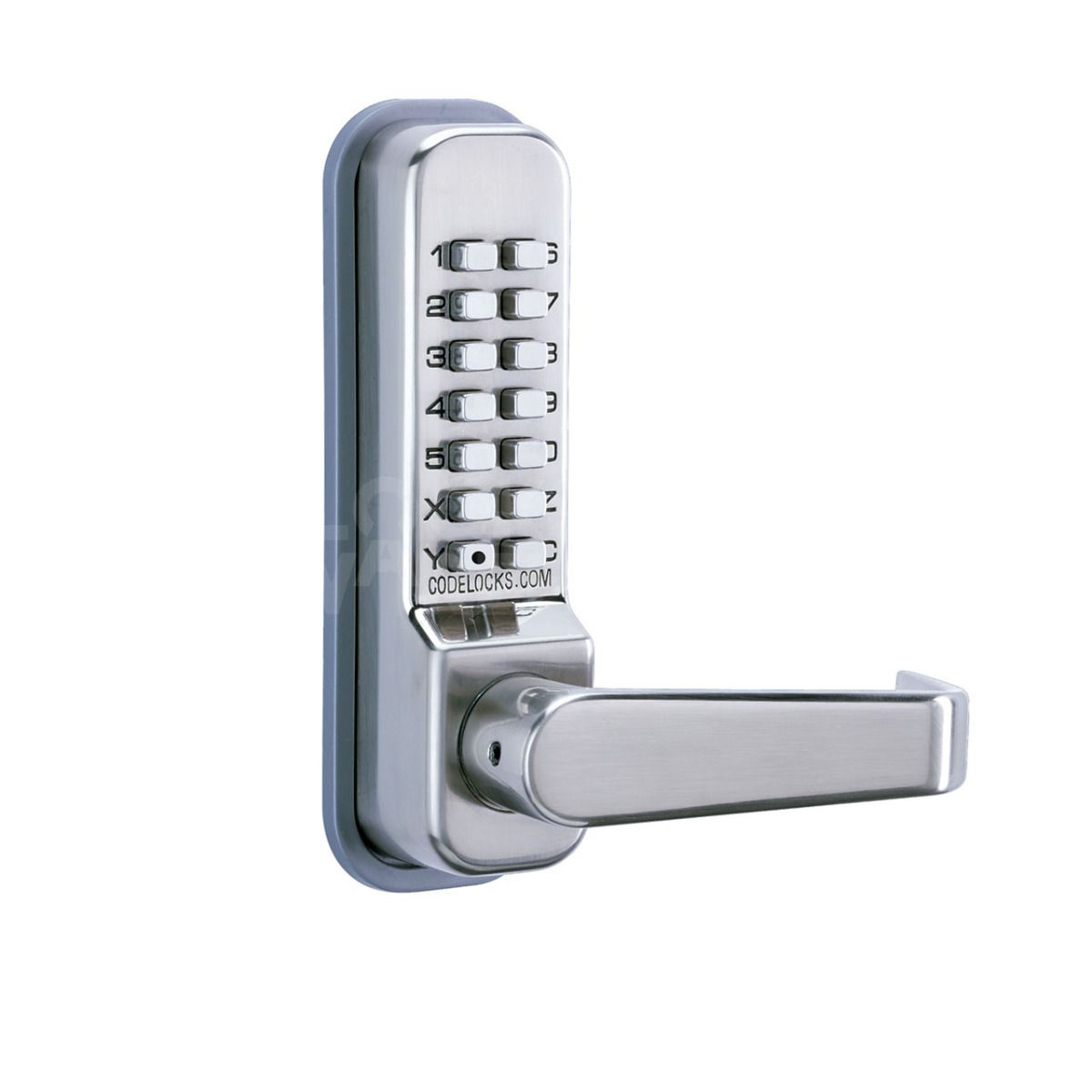 Gallery Image: Codelocks 415 Mechanical Digital Code Lock with Tubular Mortice Latch - Stainless Steel