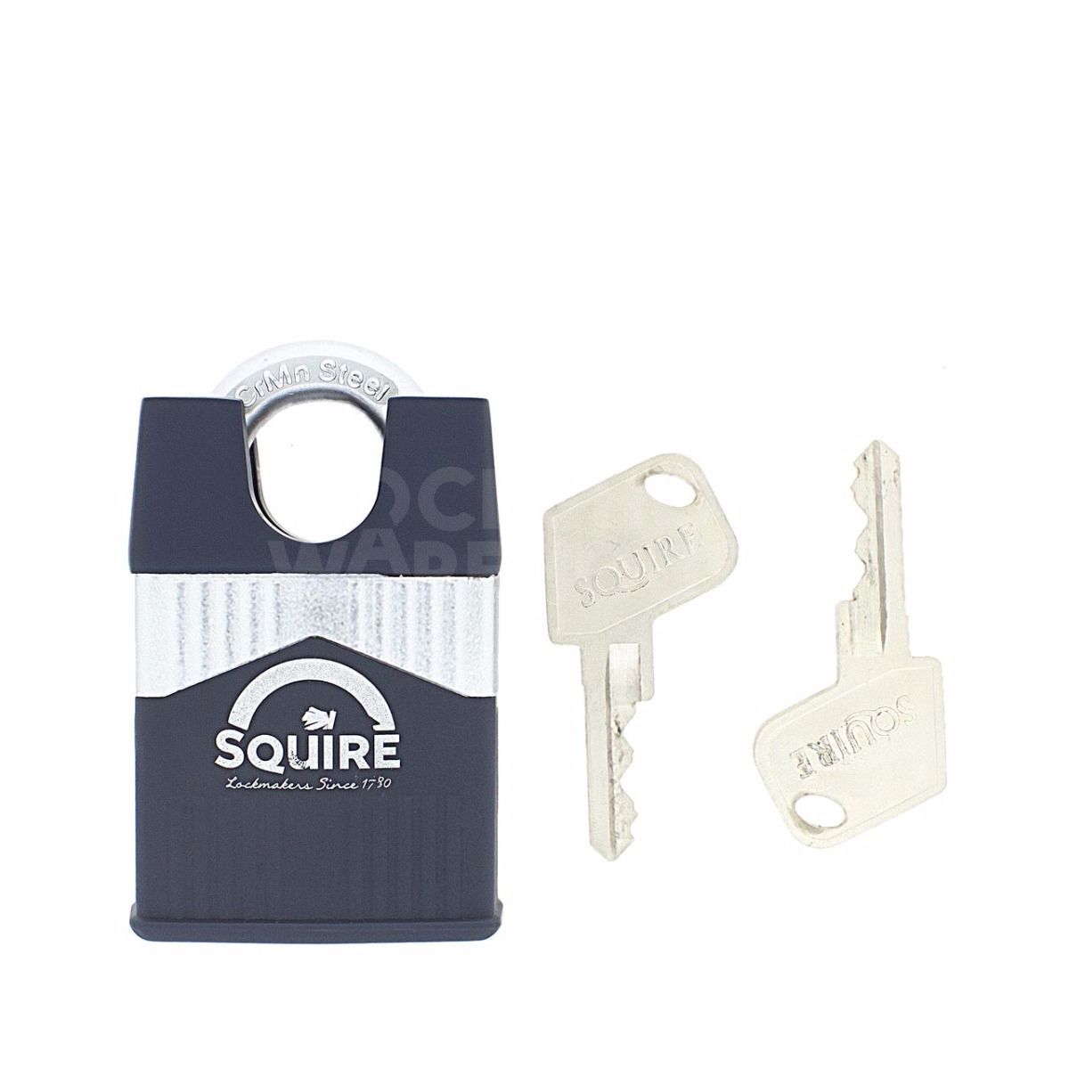 Dimensions Image: SQUIRE Warrior WAR45 Closed Shackle Padlock