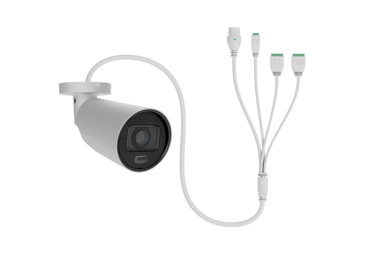 Ajax varifocal camera connections and installation arrangement