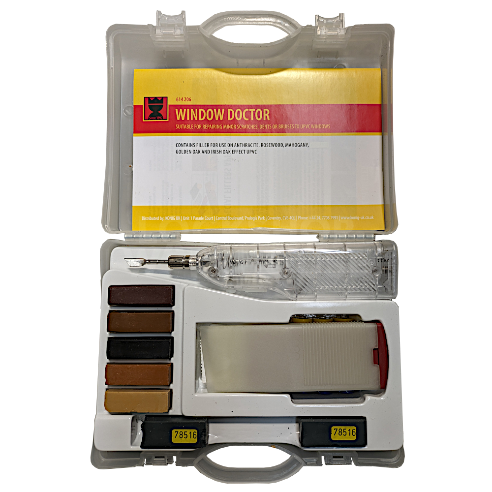 KONIG Hot Wax Melt Window & Door Repair Kit - UPVC Scratch Repair Kit