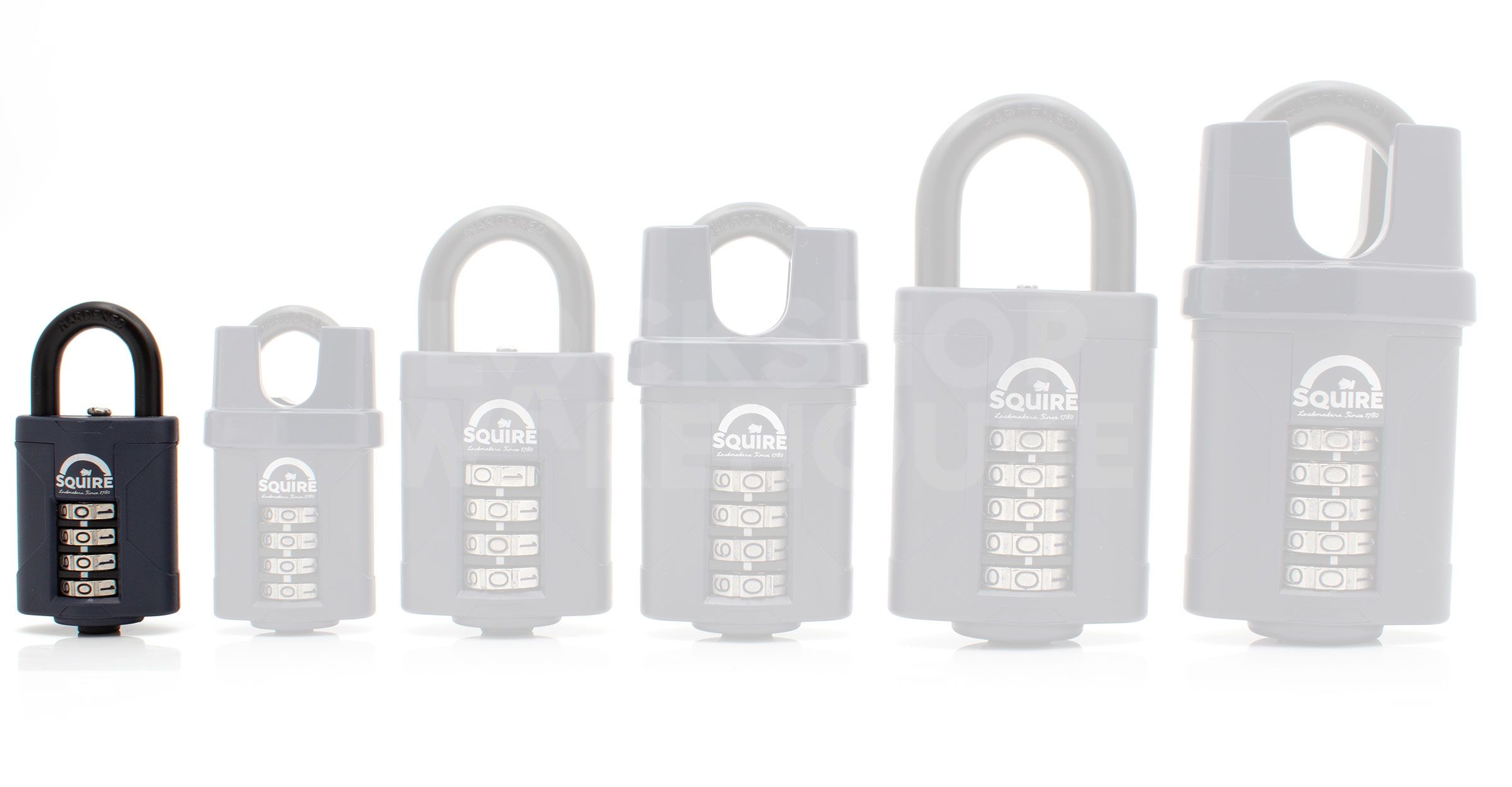 Dimensions Image: Squire CP40 Recodable 40mm Combination Padlock