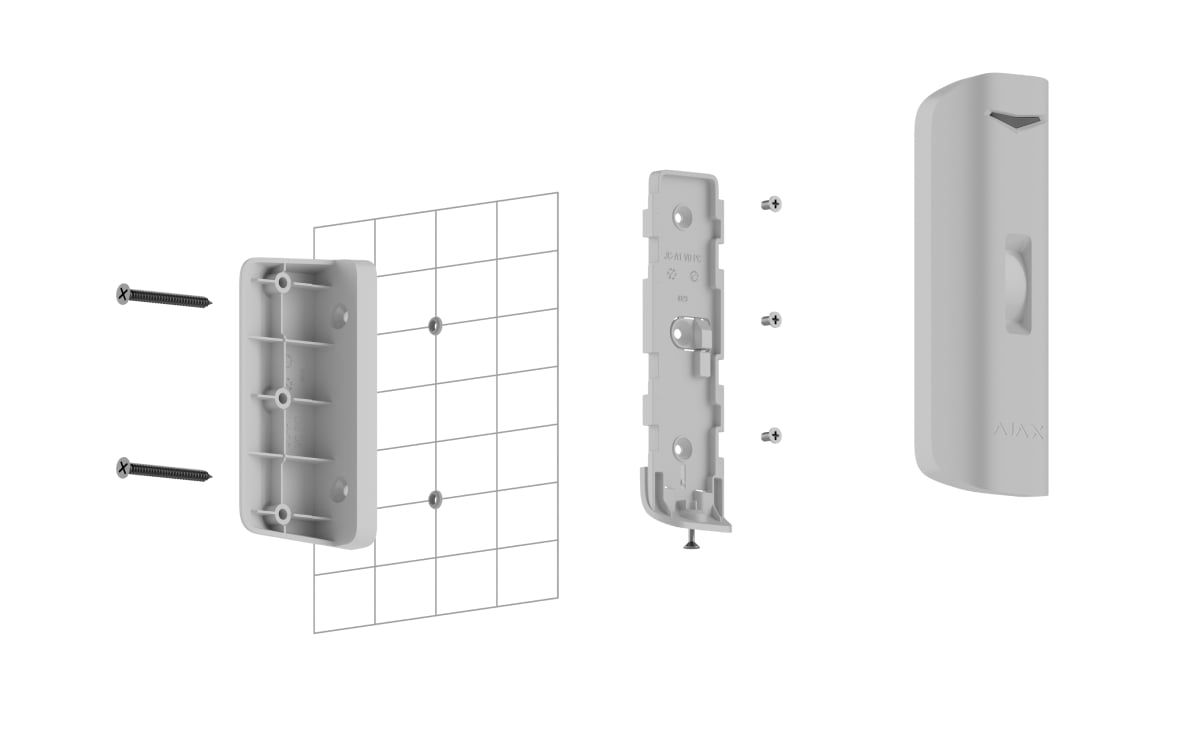 Ajax Curtain Outdoor Mini angle mount