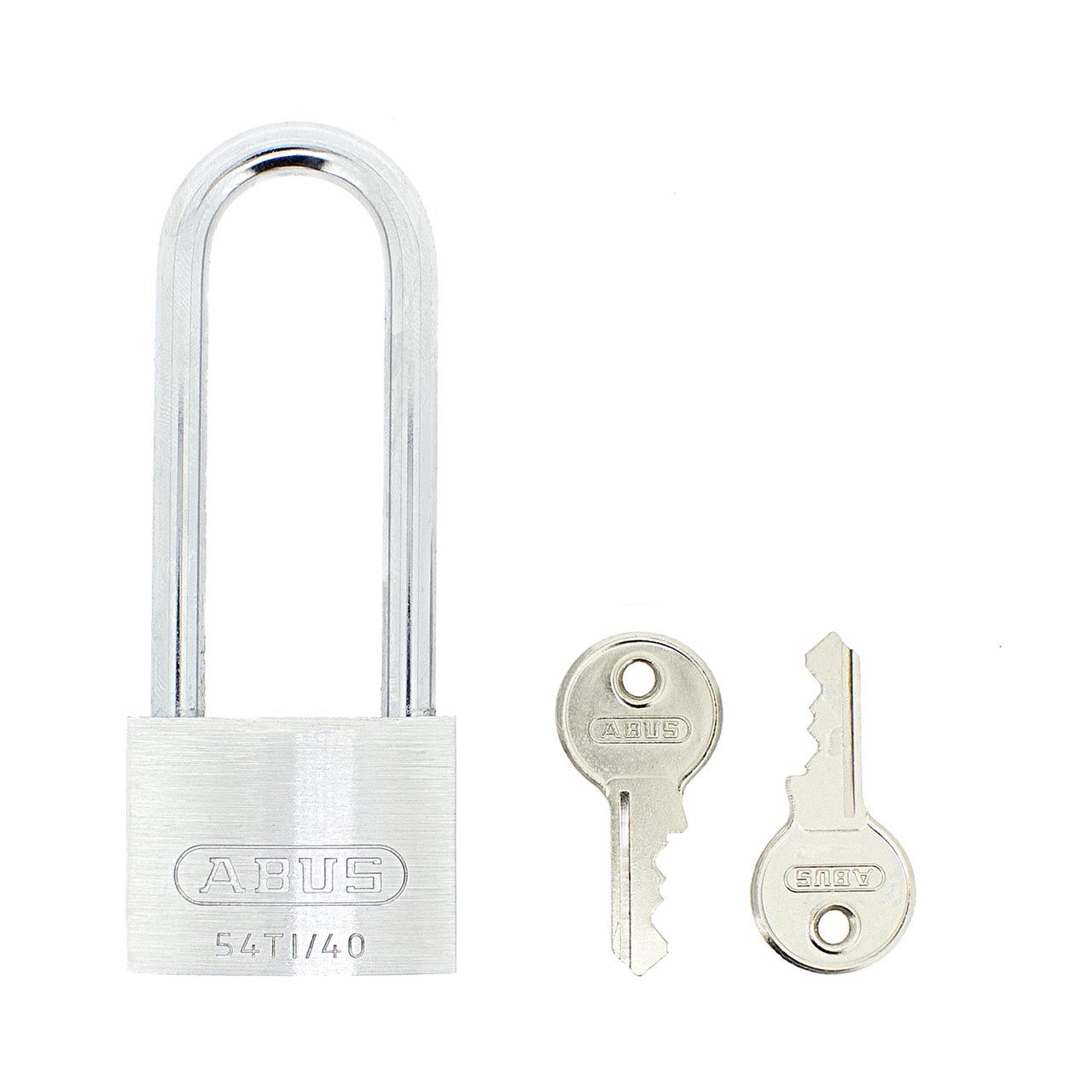 Dimensions Image: ABUS 54TI/40 Titalium Padlock with 63mm Long Shackle