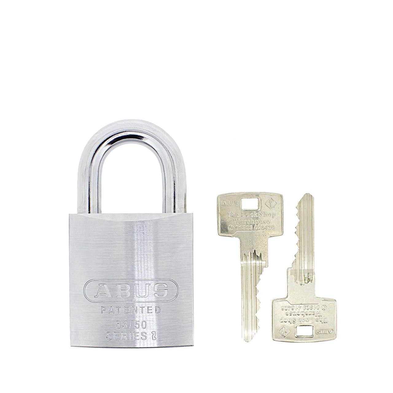 Dimensions Image: ABUS Pfaffenhain 83/50 Hardened Steel Open Shackle Padlock