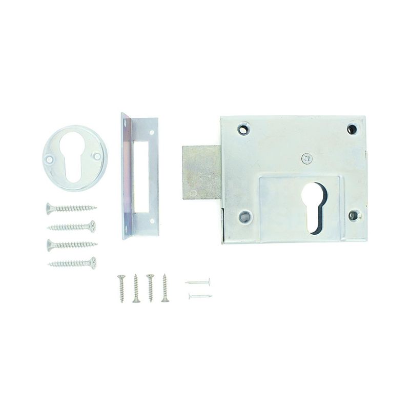 Gallery Image: AMF Gate Lock 49Z Double Throw Zinc Plated Rim Deadcase