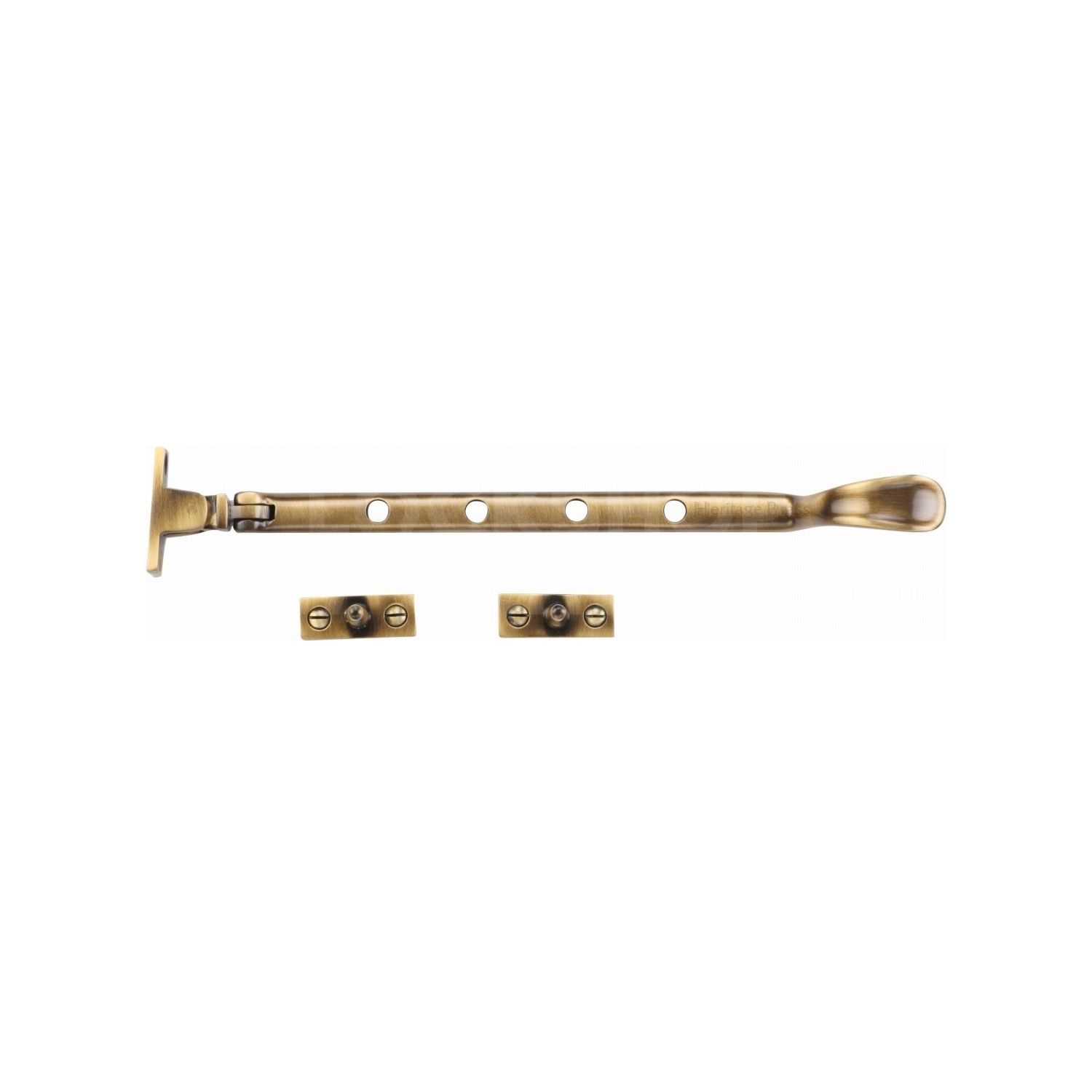 Heritage Brass Traditional Casement Window Stay Spoon Pattern