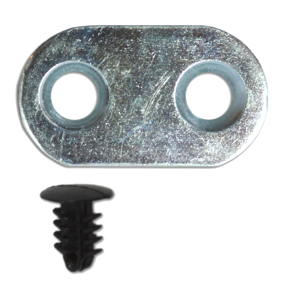 CHAMELEON Fixing Tab To Suit UPVC Door Locks - Silver