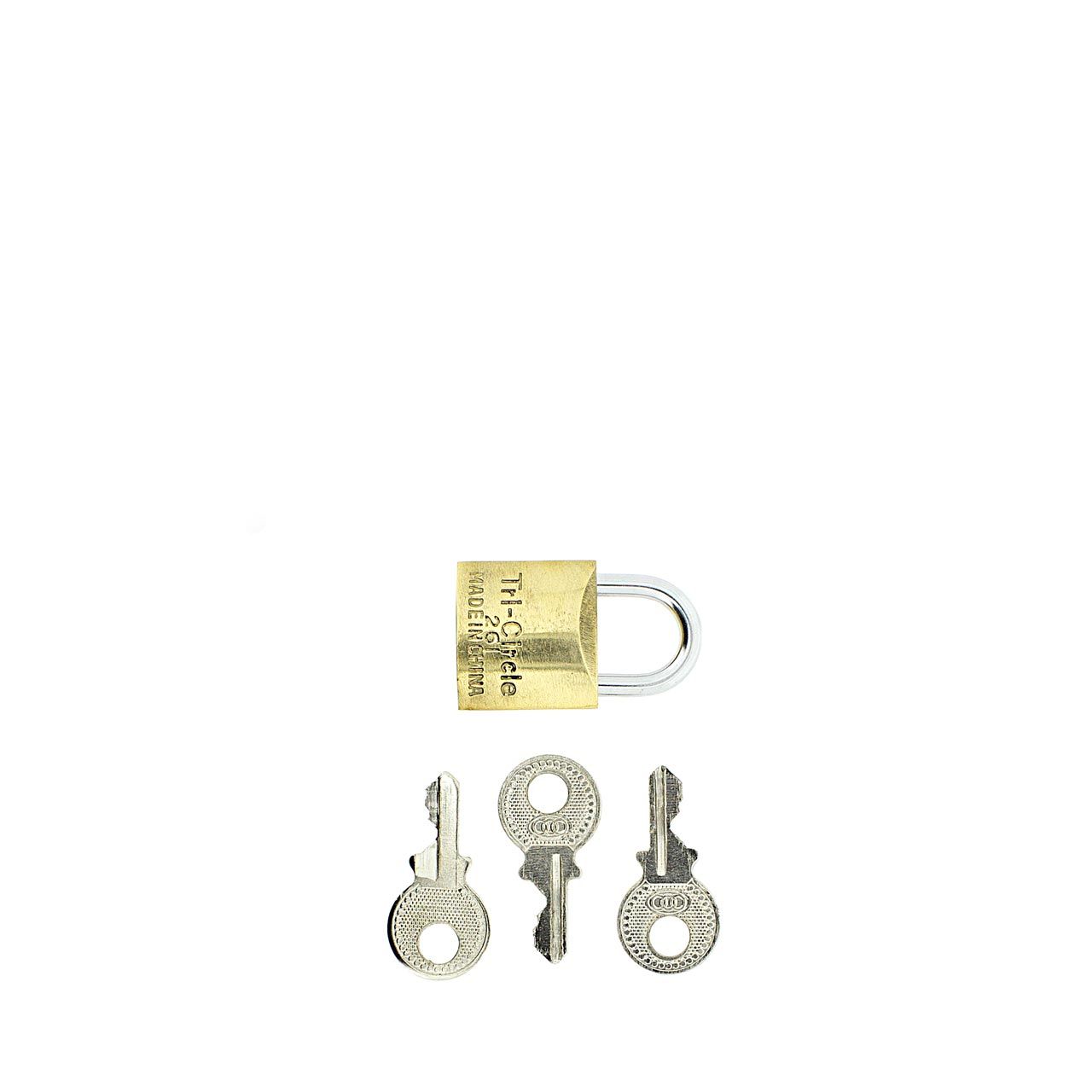 Dimensions Image: Tri-Circle Padlock 20mm