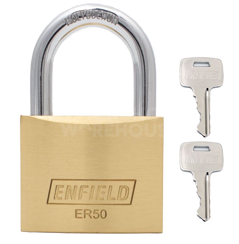 Gallery Image: Enfield ER50 Brass Padlock (previously Papaiz)