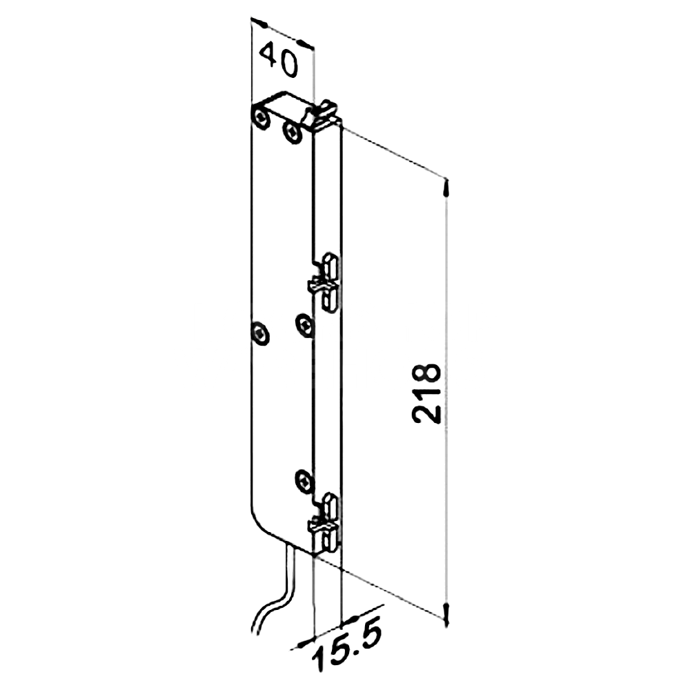 Dimensions Image: GU Secury Automatic Universal Motor