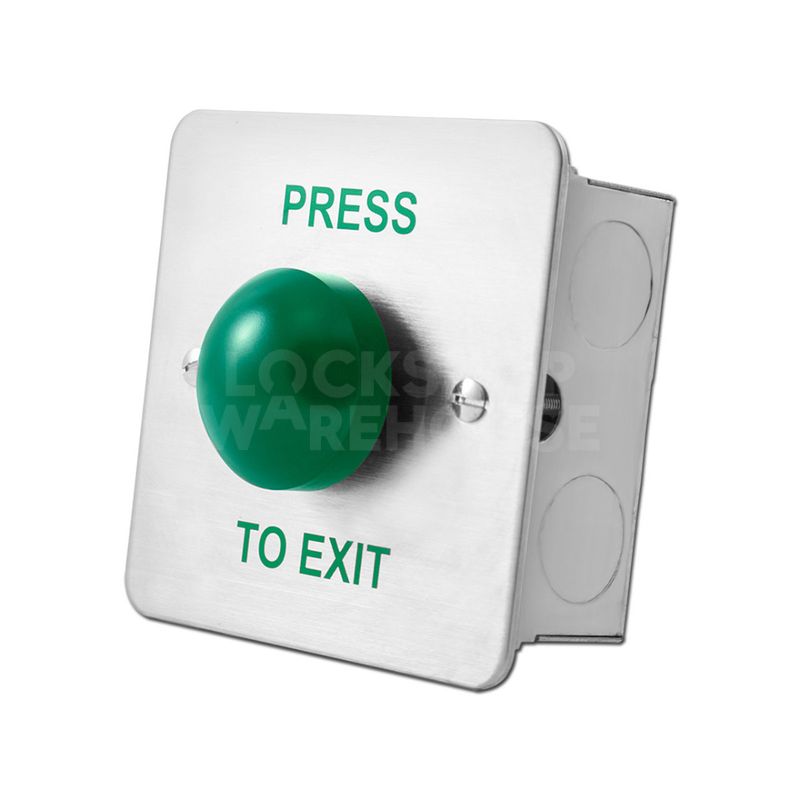 Gallery Image: ASEC EXB 0657-NS Exit Button Green Dome