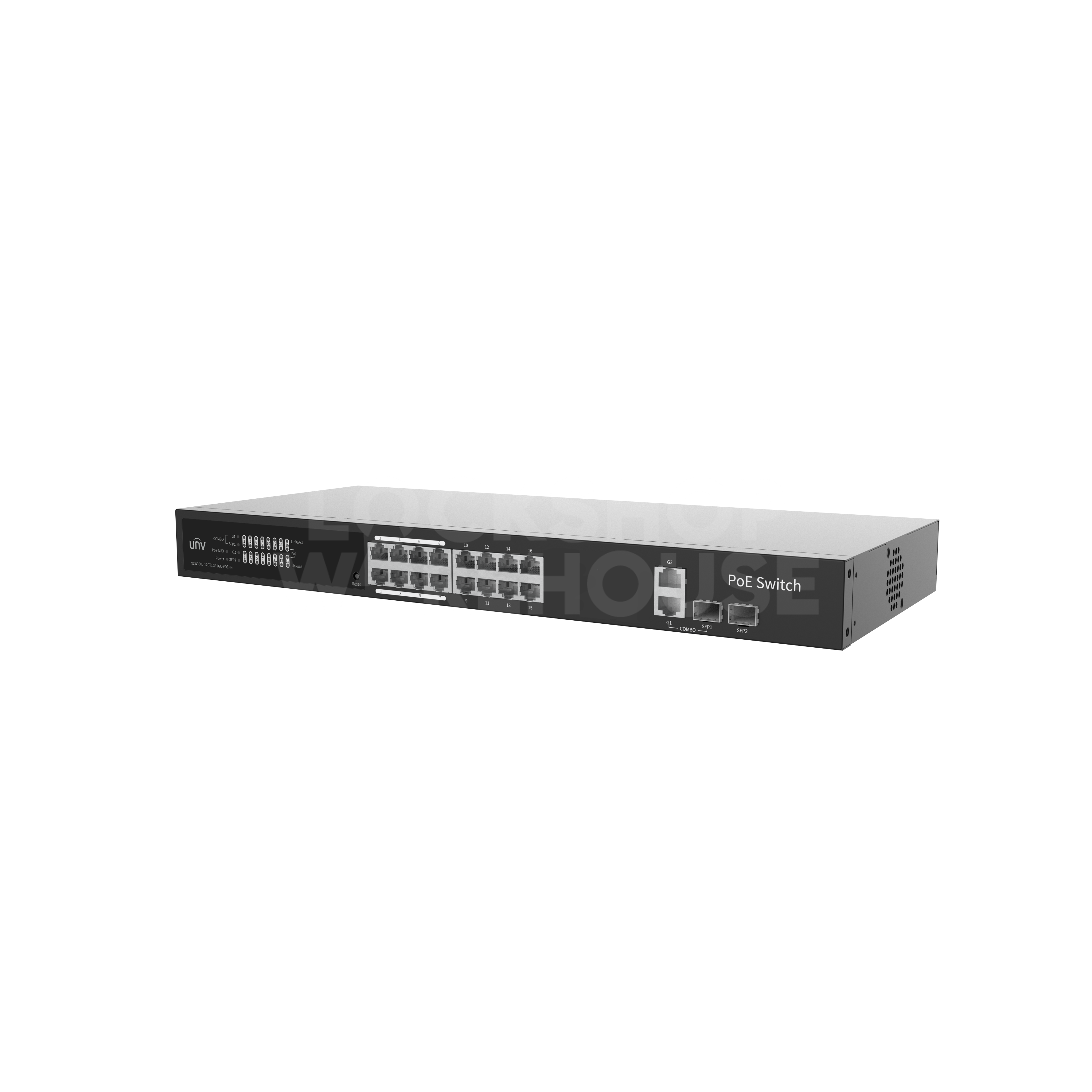 Uniview 16-Port Gigabit Cloud Managed PoE Switch