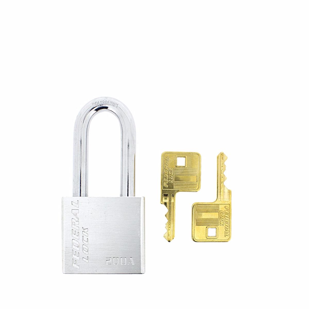 Gallery Image: Federal FD202A Aluminium Padlock - 50mm Long Shackle