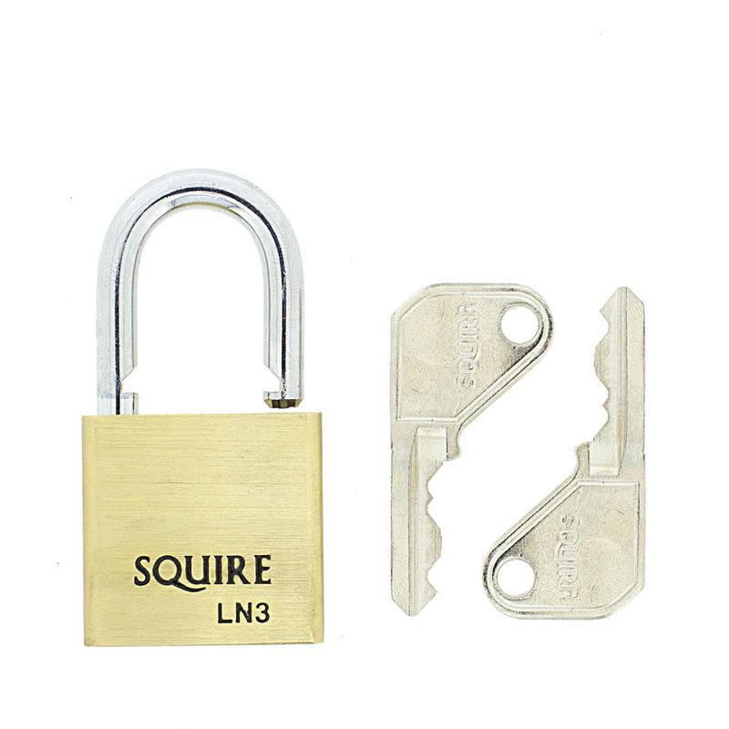 Gallery Image: Squire Lion LN3 - 30mm Open Shackle Brass Padlock