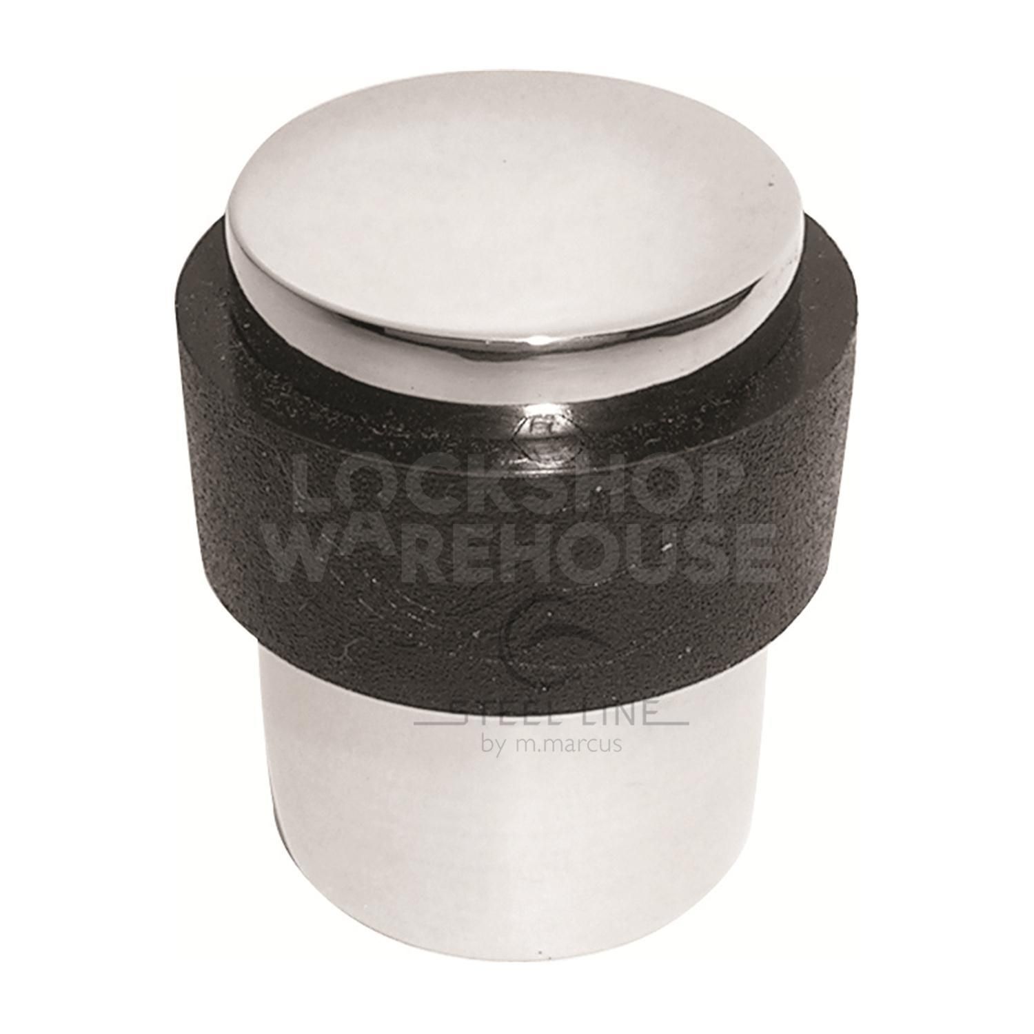 Modern Steel Line Flat Door Stop by M Marcus