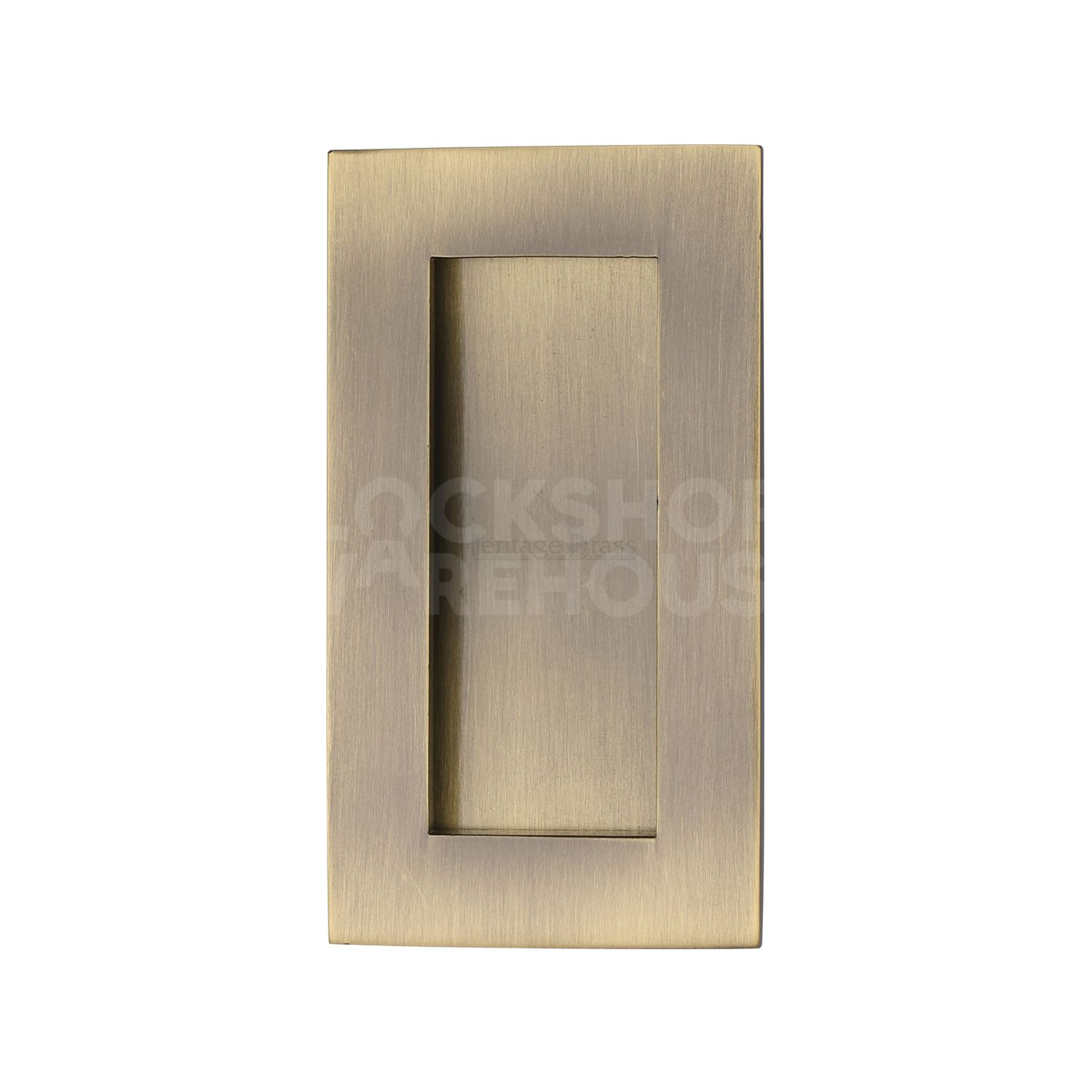 Heritage Brass Traditional Rectangular Flush Pull
