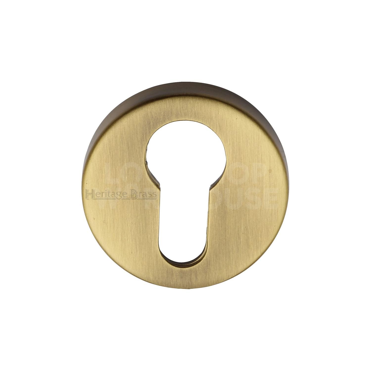Heritage Brass Traditional Euro Profile Cylinder Escutcheon Round