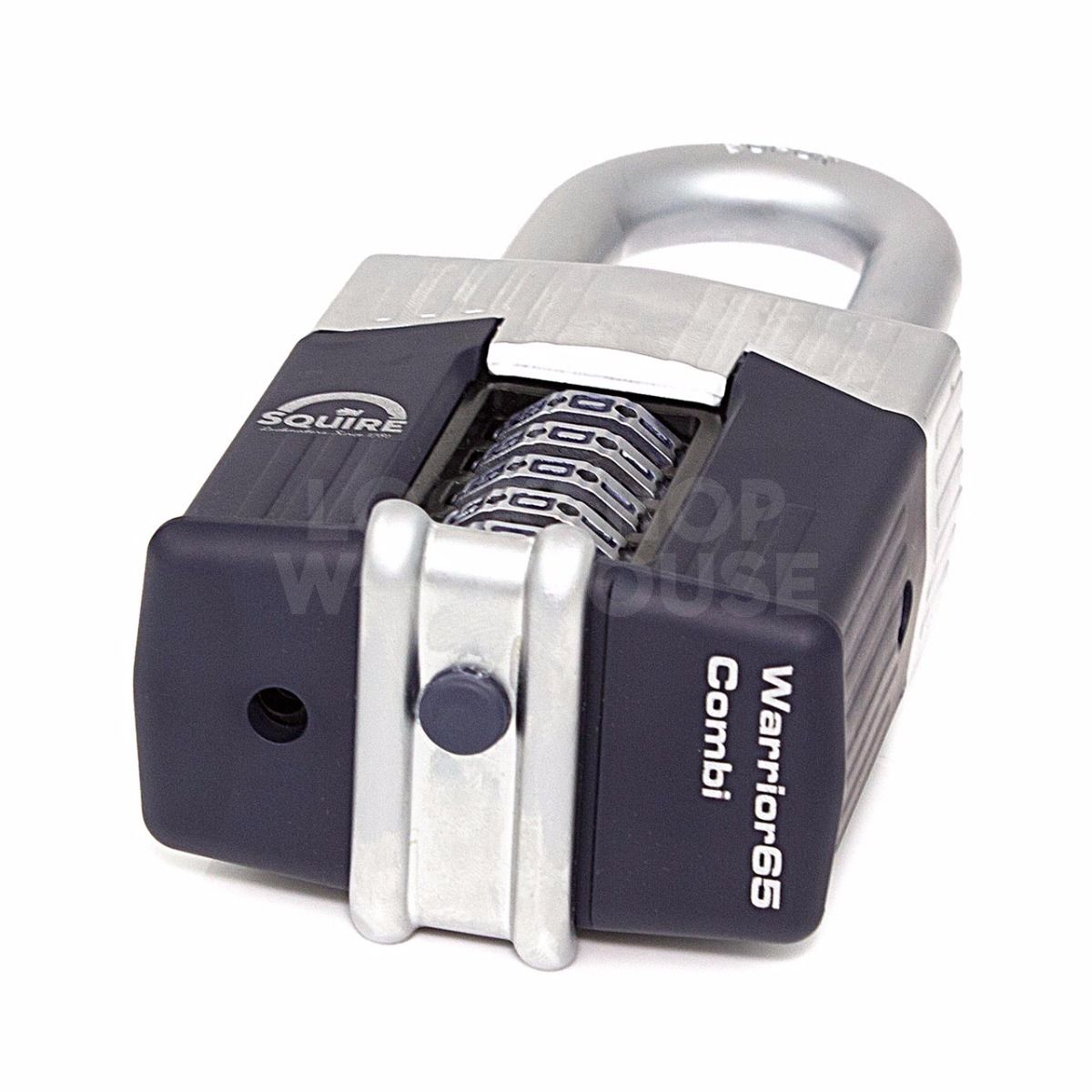 Gallery Image: SQUIRE Warrior WAR65 - 63mm Long Shackle Combination Padlock