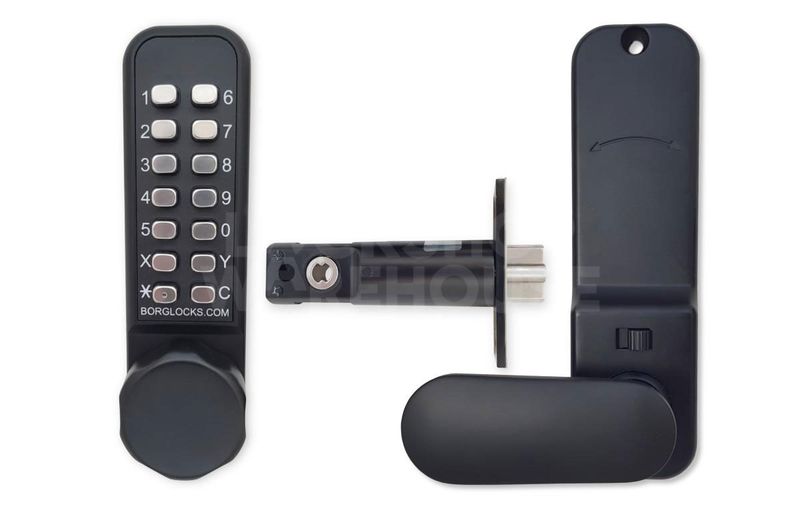 Gallery Image: BORG LOCKS BL2601ECP  Marine Grade Pro Digital Lock With Optional Holdback