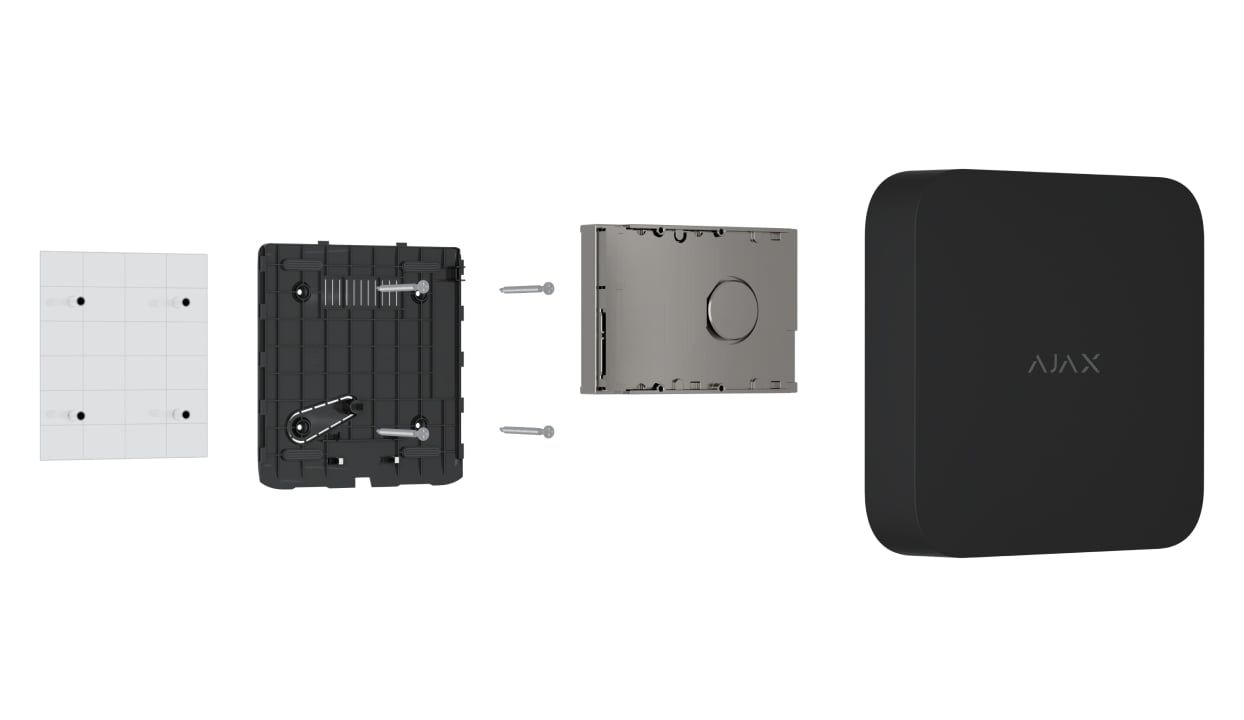 Ajax NVR enclosure and hard-drive installation