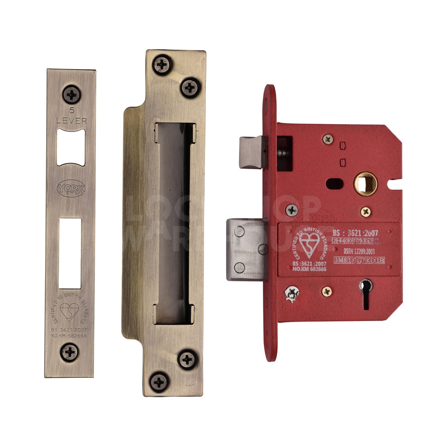 York British Standard 5 Lever Sashlock 3"