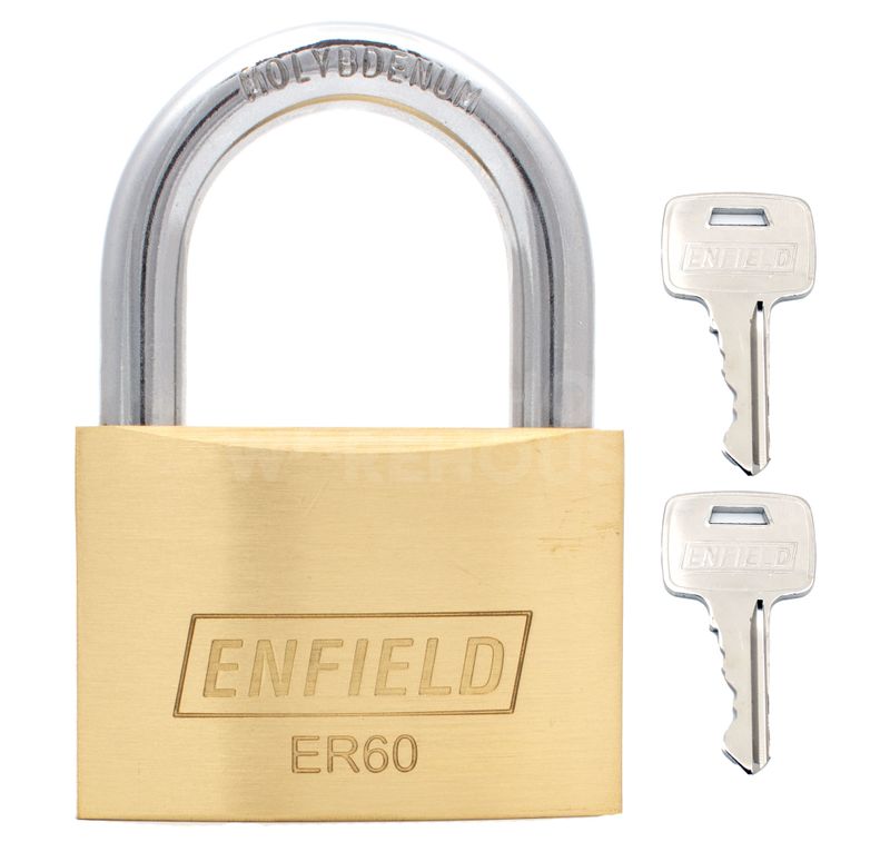 Gallery Image: Enfield ER60 Brass Padlock (previously Papaiz)