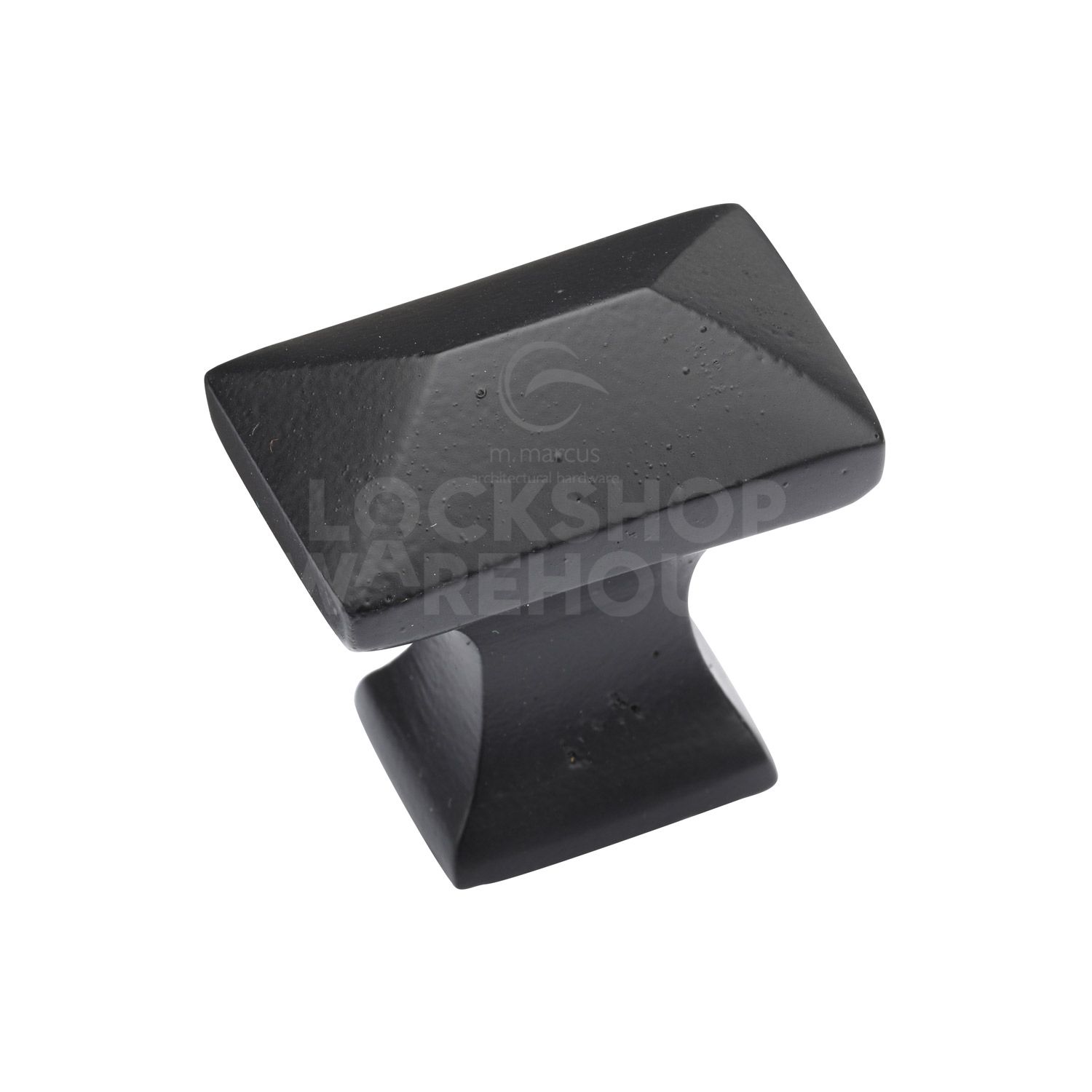 Matt Black Iron Pyramid Cabinet Knob