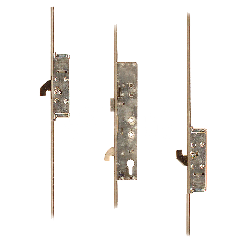 Safeware 3 Lever Operated Multipoint Lock Latch & Hook Twin Spindle