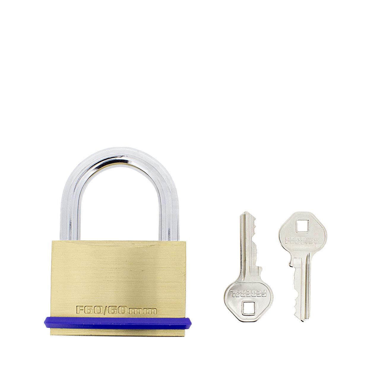 Dimensions Image: Federal SF60 60mm Brass Padlock