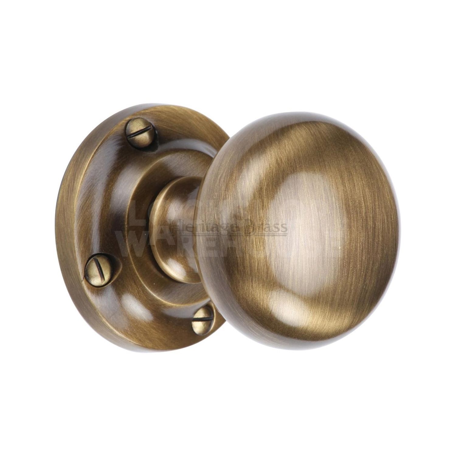 Victoria Traditional Door Knob (Pair) by Heritage Brass