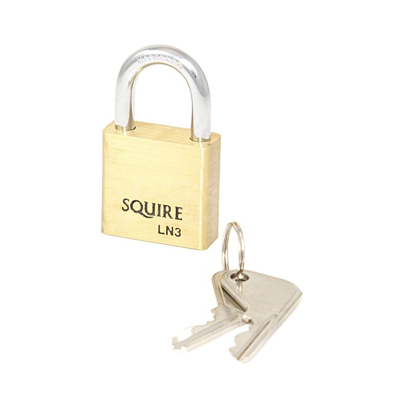 Gallery Image: Squire Lion LN3 - 30mm Open Shackle Brass Padlock