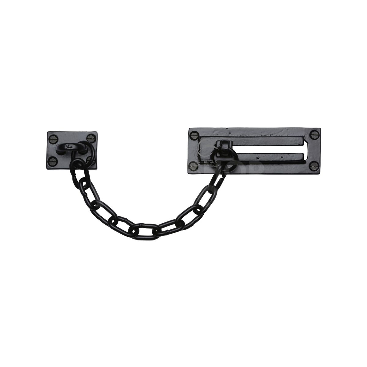 Gallery Image: Traditional Black Iron Door Chain by M Marcus