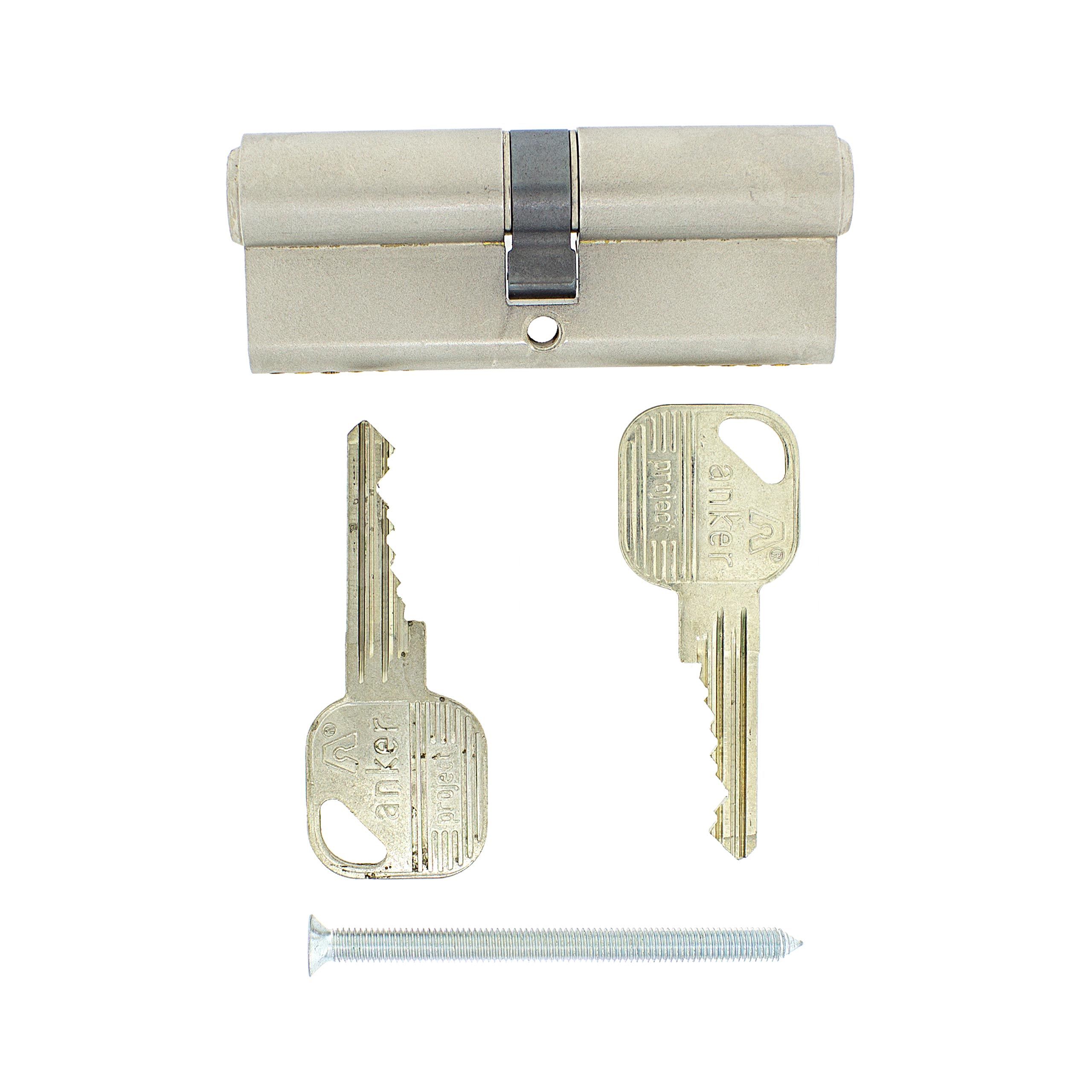 Dimensions Image: Ankerslot Euro Double Cylinder Registered Key Section