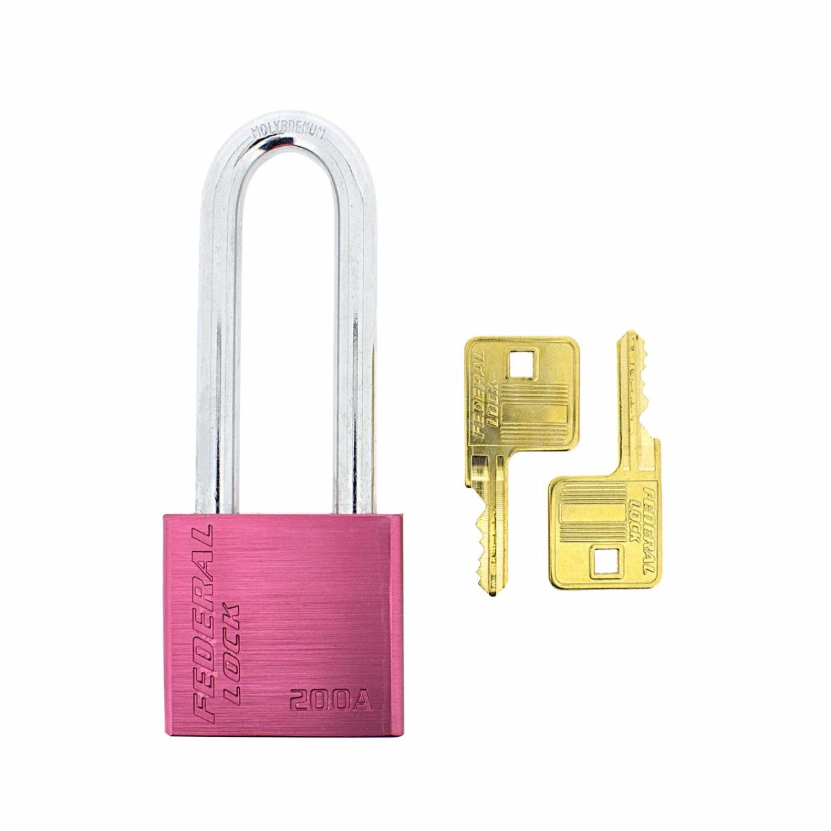 Gallery Image: Federal FD203A Aluminium Padlock - 75mm Long Shackle