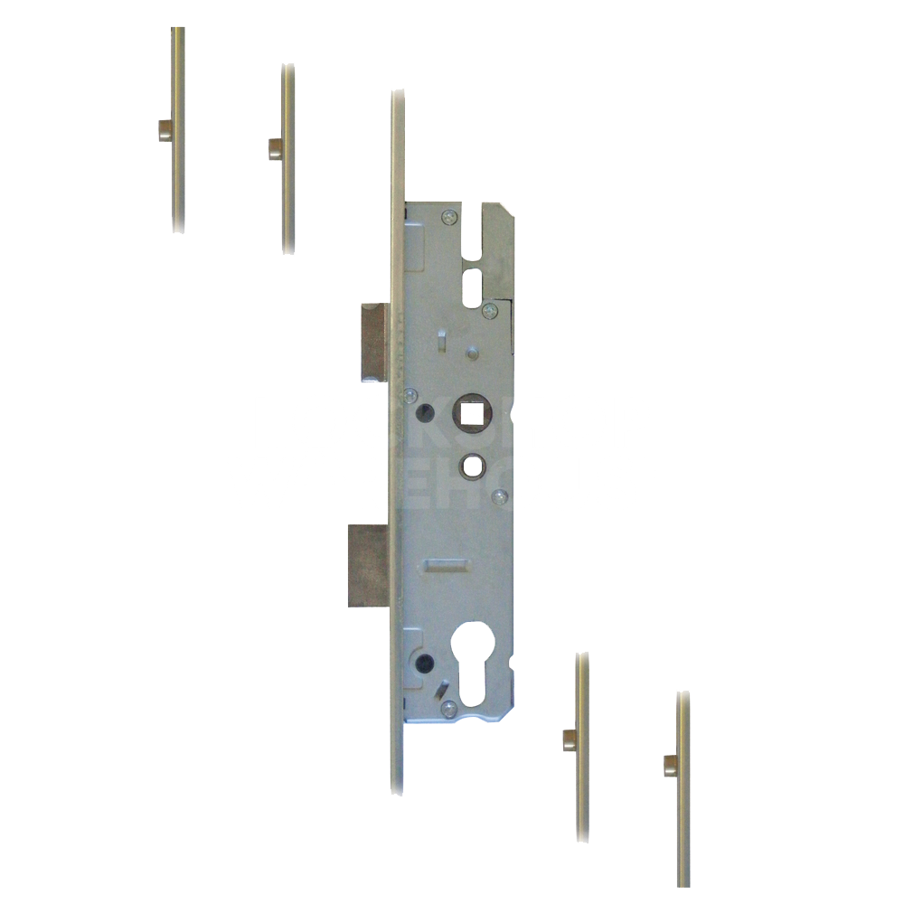 KFV 4050 Lever Operated 4 Roller Multipoint Lock with U-Rail