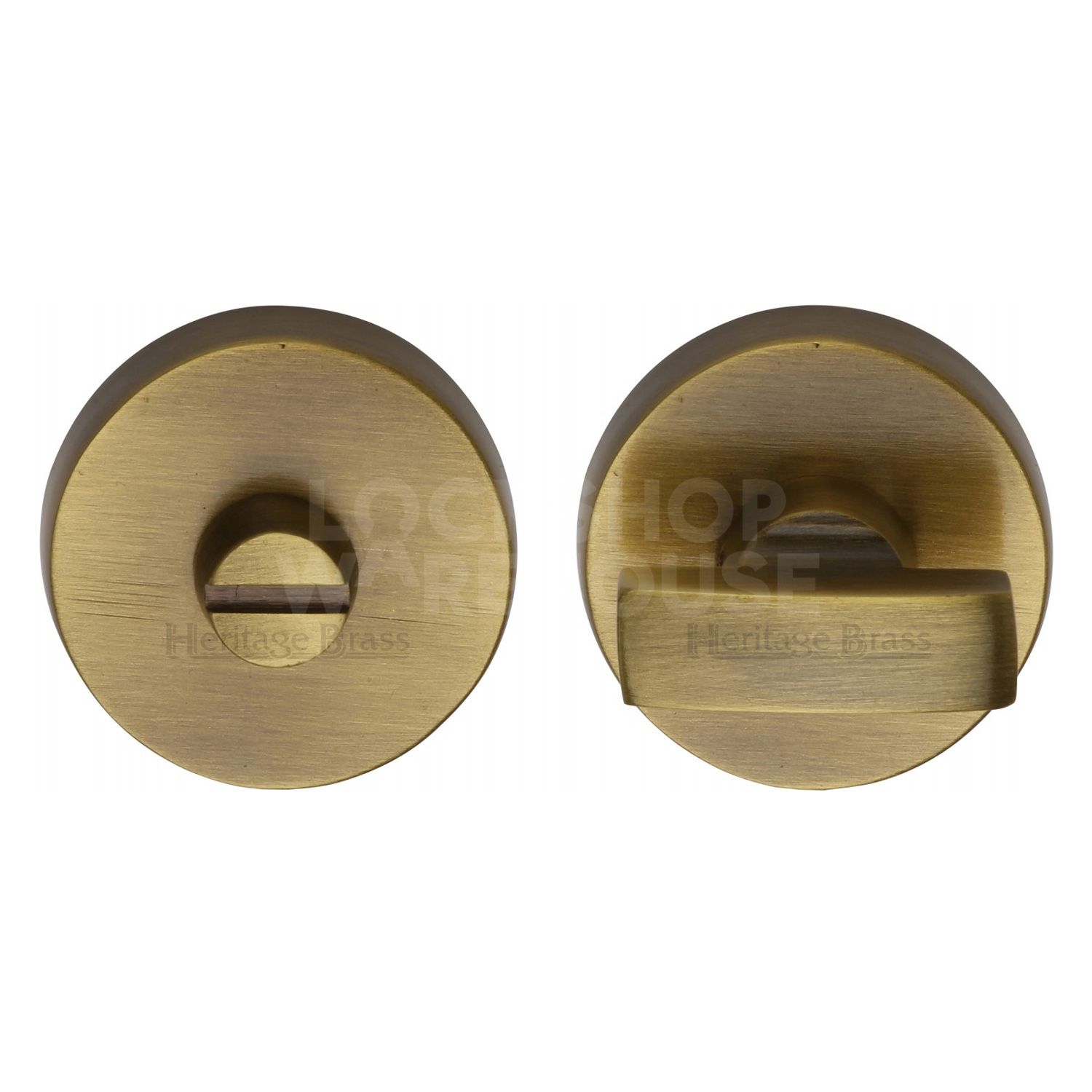 Heritage Brass Traditional Round Bathroom Turn & Release