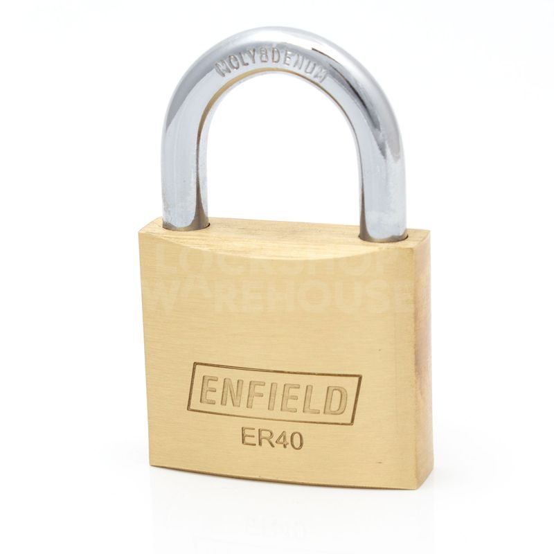 Gallery Image: Enfield ER40 Brass Padlock (previously Papaiz)