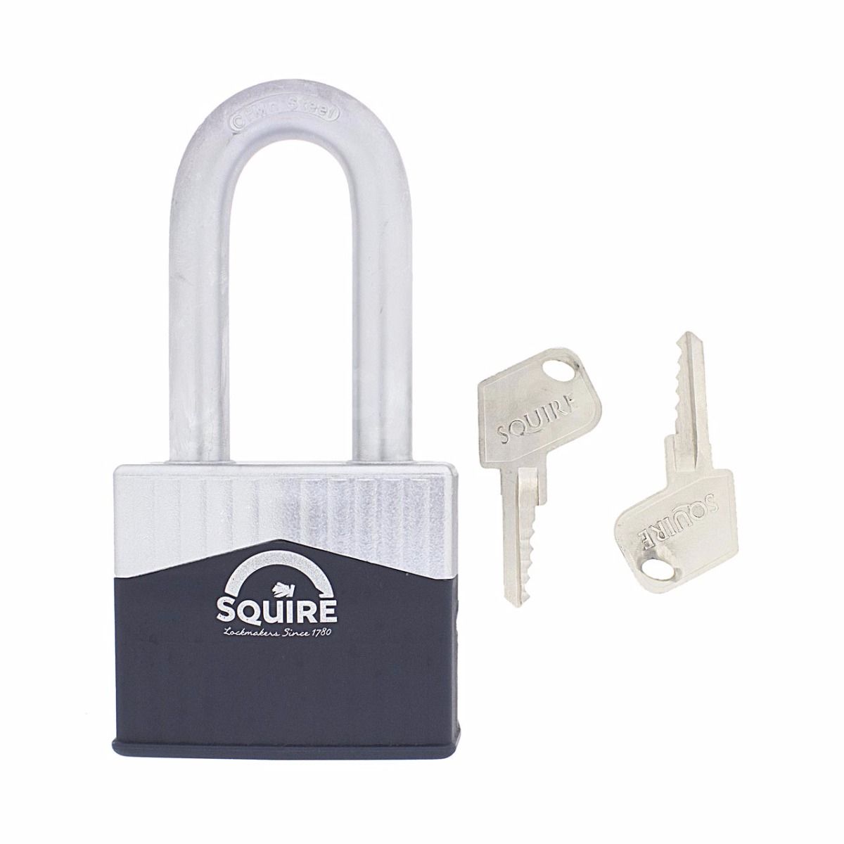 Dimensions Image: SQUIRE Warrior WAR65 - 63mm Long Shackle Padlock