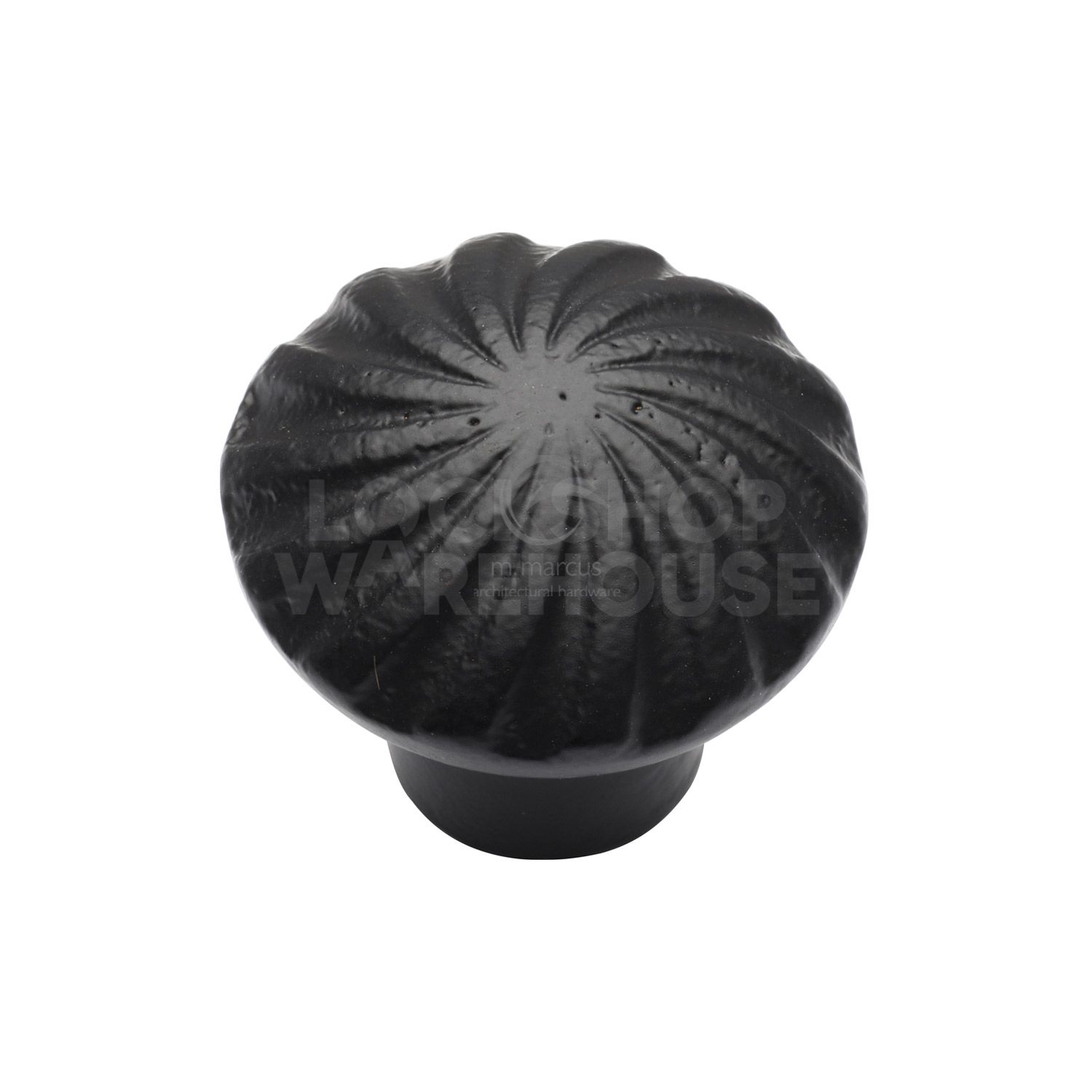 Matt Black Iron Wheel Cabinet Knob