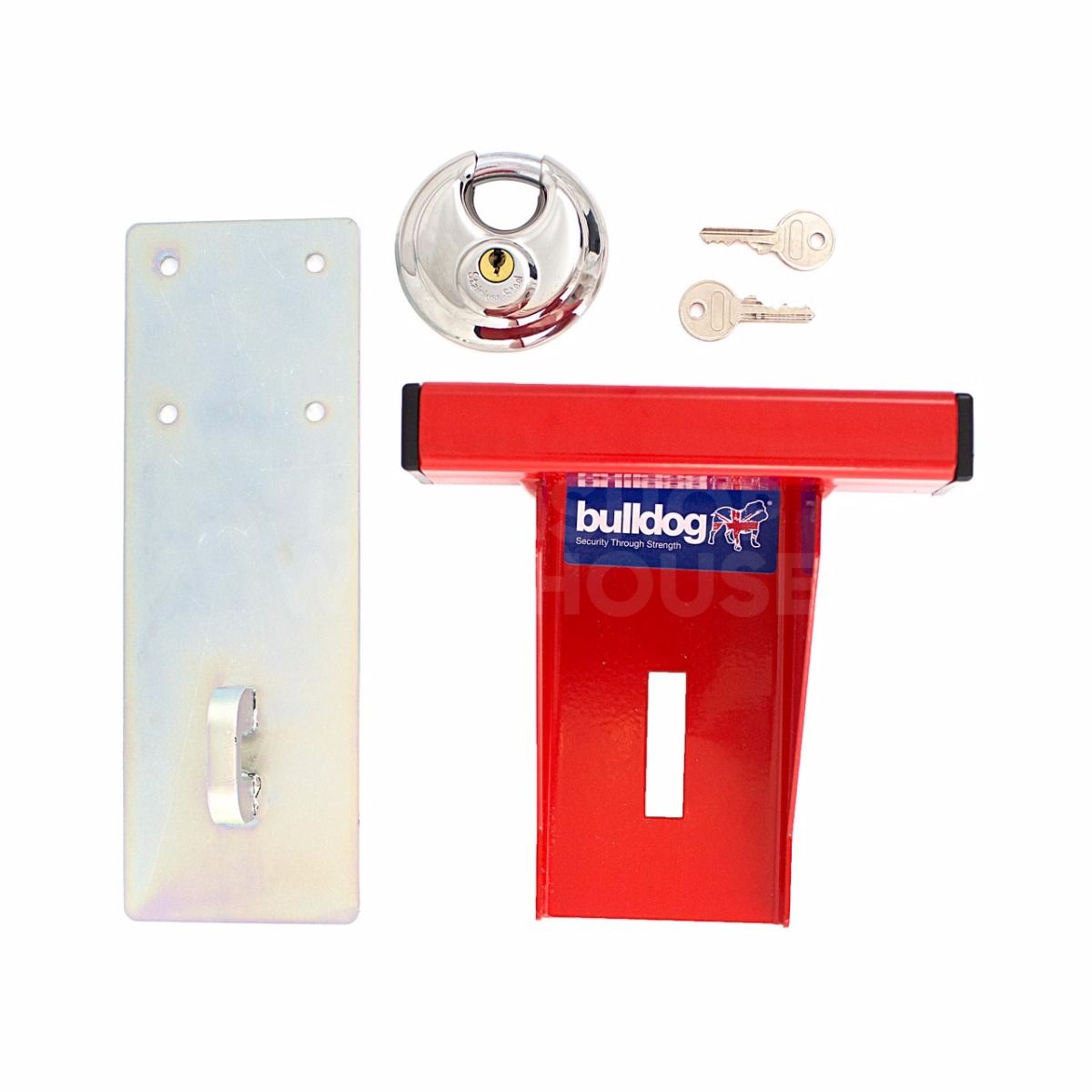 Dimensions Image: Bulldog GD20 Garage Door Lock