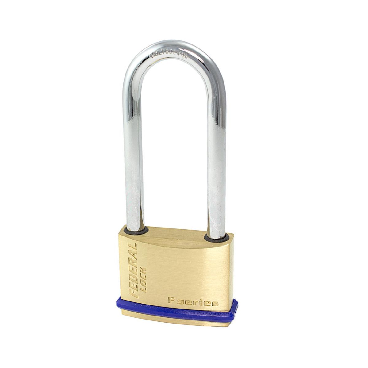 Gallery Image: Federal 50mm Brass Padlock Long Shackle