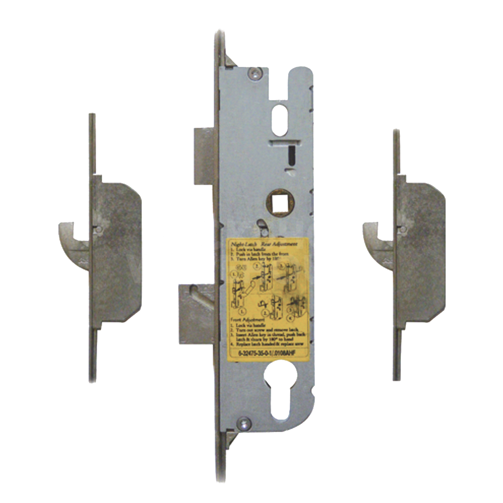 GU 2 Hook Multipoint Lock with Split Spindle Latch & Deadbolt